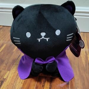 Mimicoco Vampire Smokey Black Cat 12 Inch Halloween Weighted Plush Toy Doll